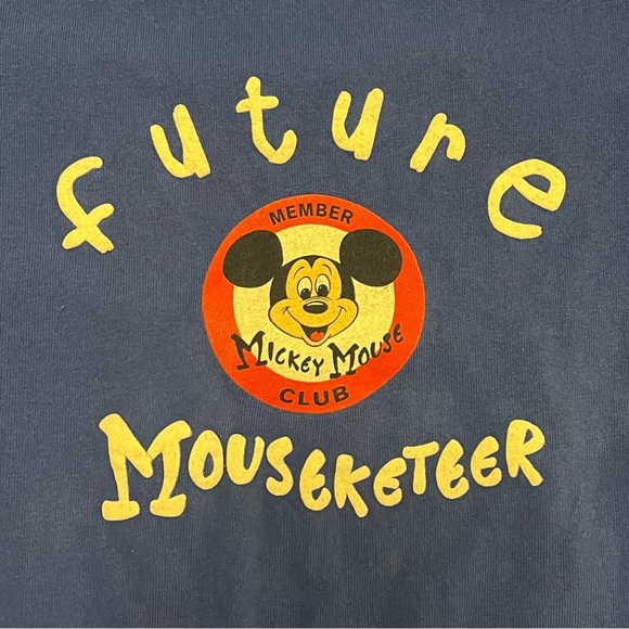 Vintage Walt Disney World Baby Future Mouseketeer Mickey Mouse Onesie - Picture 2 of 7